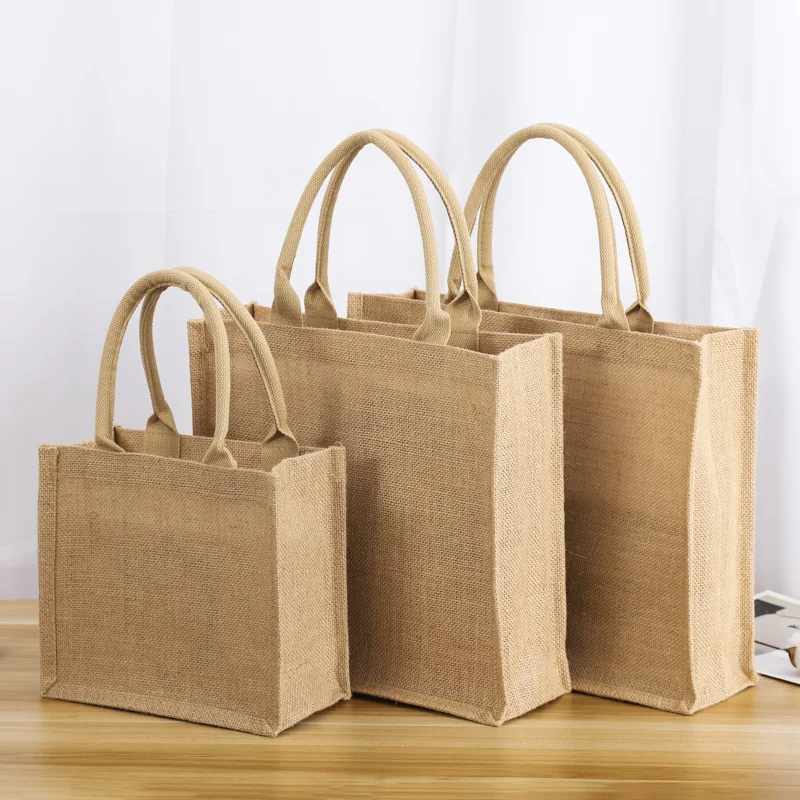 Natural Jute Sublimation Shopping Bags - IMPRESOMATIC