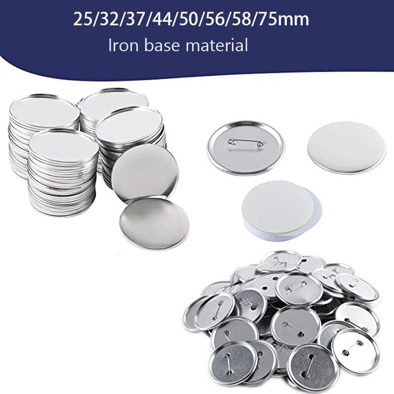 Blank Button Making Supplies Metal Button Pin Badge Kit (1.26 inch